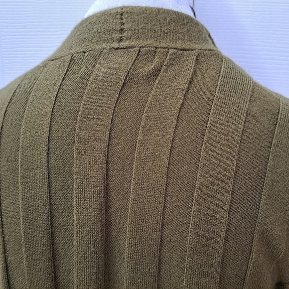 Hampshire Studio Olive Green Open Front Cardigan - Picture 9 of 10